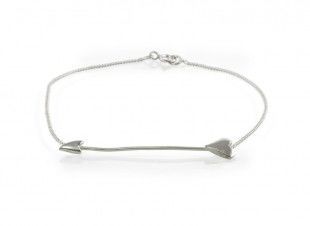 seductive silver cupid arrow bracelet image