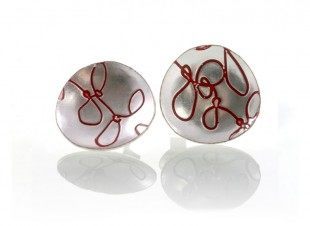 Silver-Red-Cup-Earing1