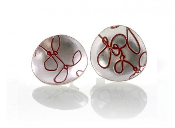 Silver-Red-Cup-Earing1